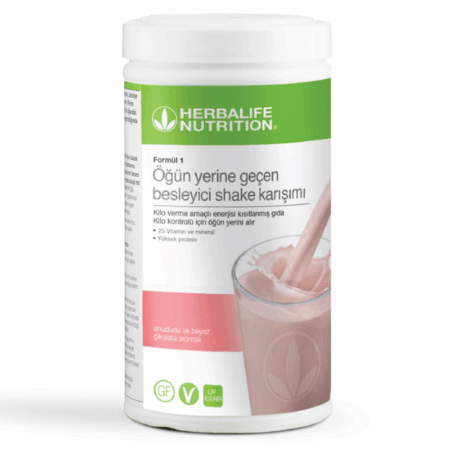 Herbalife Formül 1 Shake Ahududu ve Beyaz Çikolata Aromalı 500gr