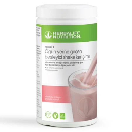 Herbalife Formül 1 Ahududu ve Beyaz Çikolata Aromalı Besleyici Shake Karışımı 500 g