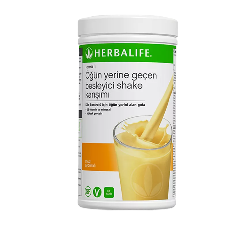 Herbalife Formül 1 Shake Muz Aromalı 500 g ambalajı
