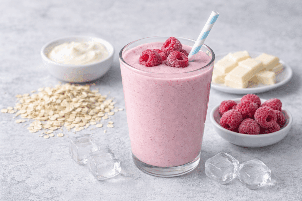 Herbalife Formül 1 Ahududu ve Beyaz Çikolata Aromalı Orman Meyveli ferah shake tarifi