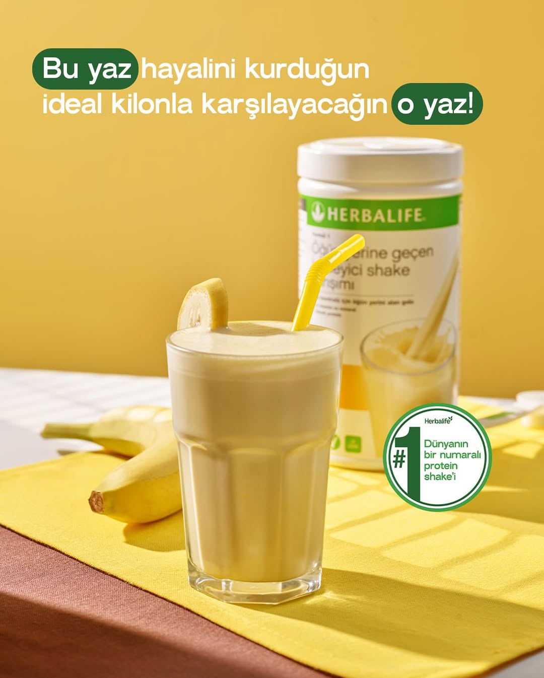 Herbalife Protein Shake ve Muzlu İçecek Yapan Masası