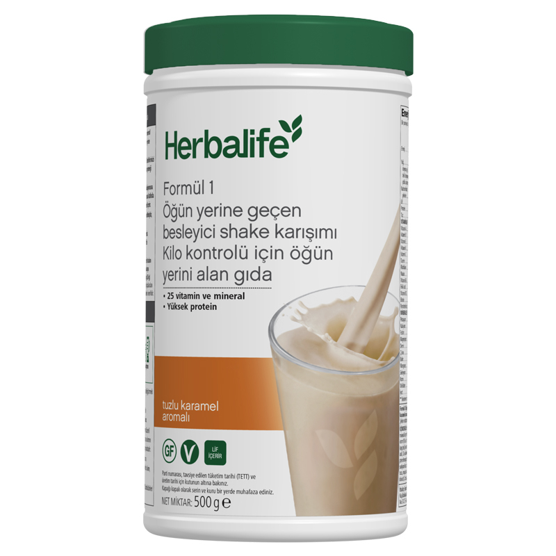 Herbalife Formül 1 Tuzlu Karamel Aromalı Shake 500 g kutusu