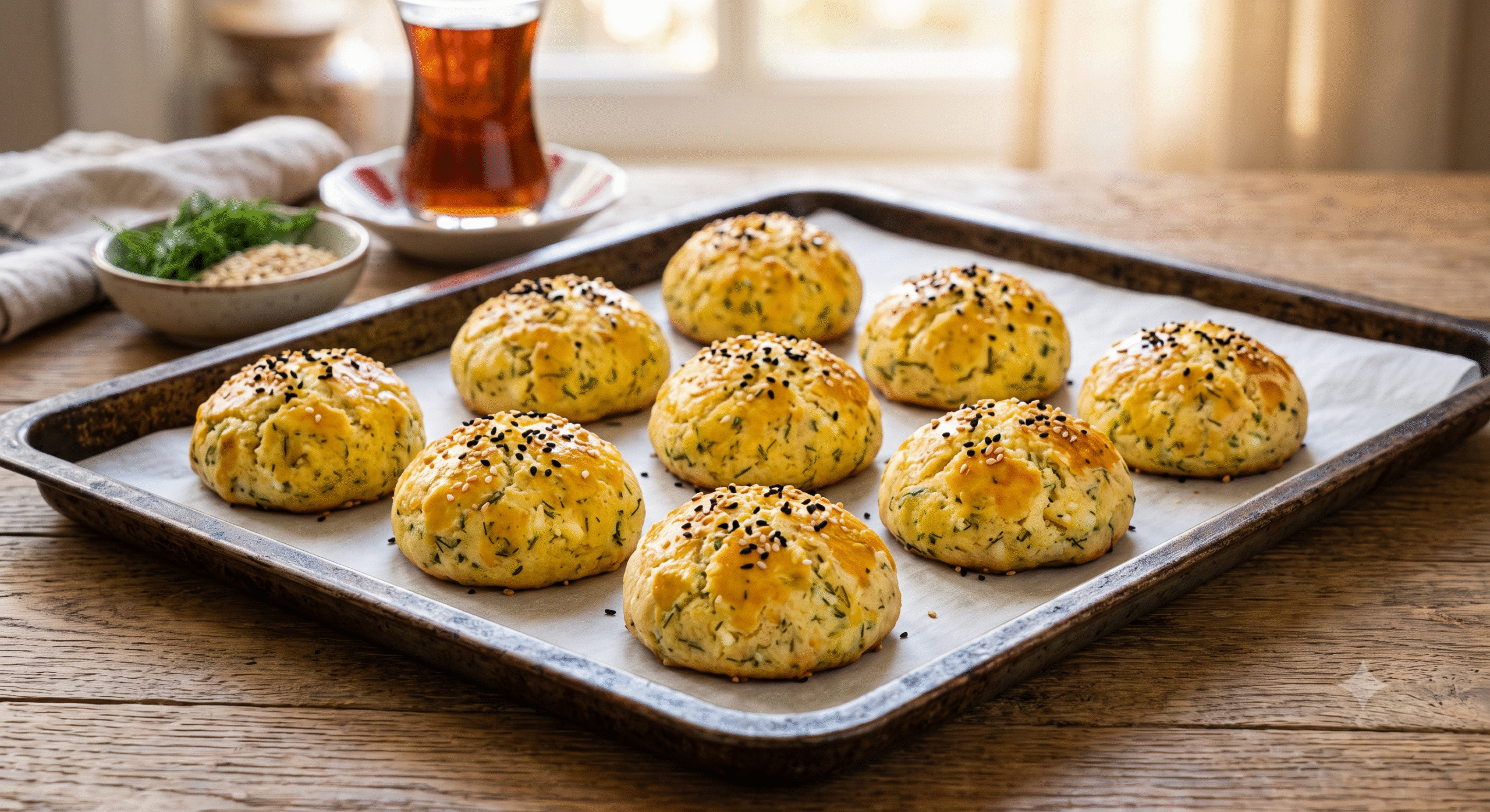 Herbalife Protein Bake Mix Lor Peynirli ve Dereotlu Fit Poğaça Tarifi