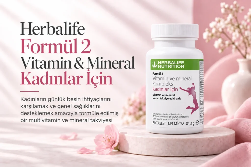 Herbalife Formül 2 Vitamin ve Mineral Kadınlar İçin ürün reklam bannerı